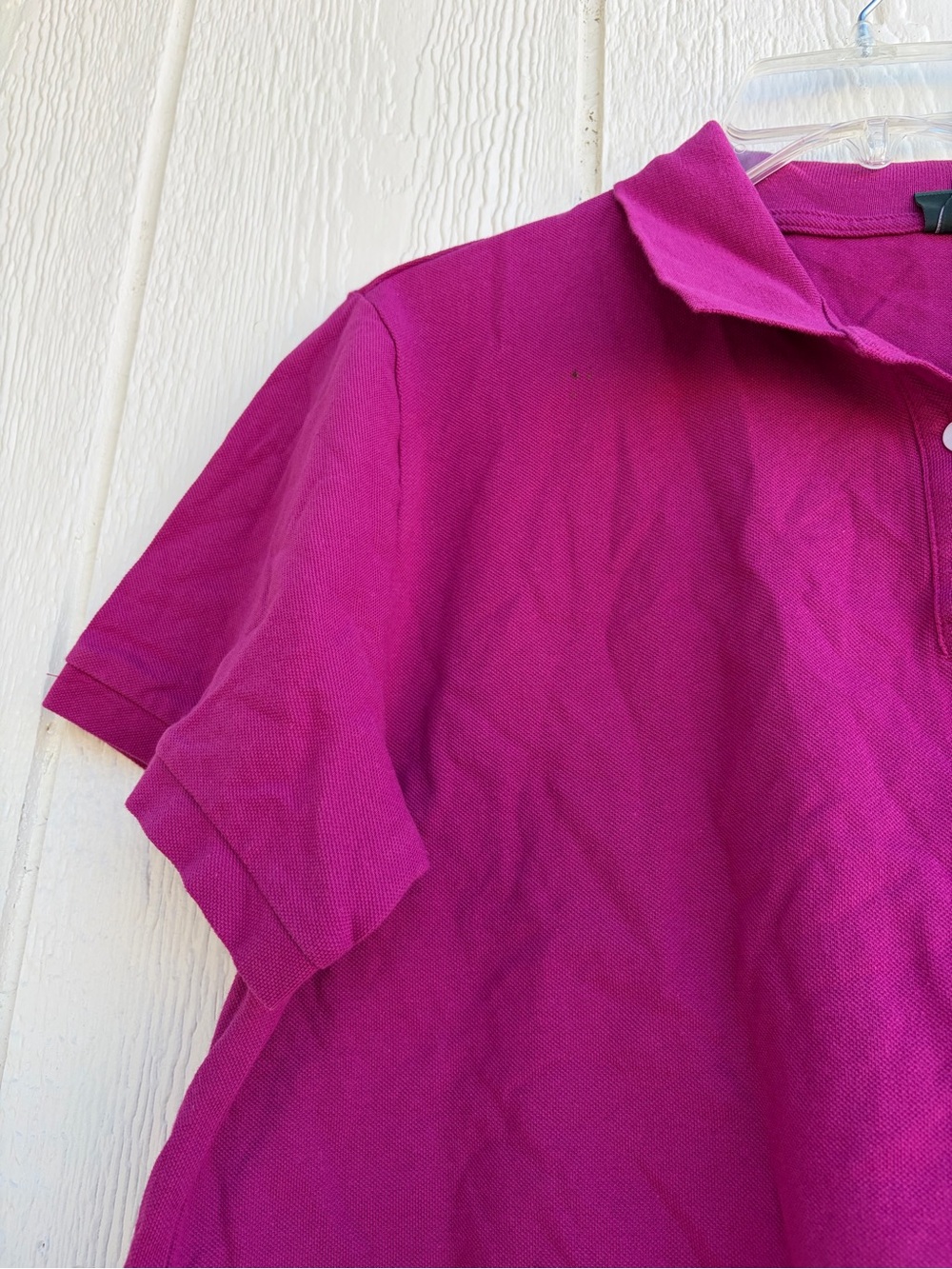 Wild Fable Women’s Cropped Polo Shirt in Bright Magenta Size XL - Picture 4 of 15